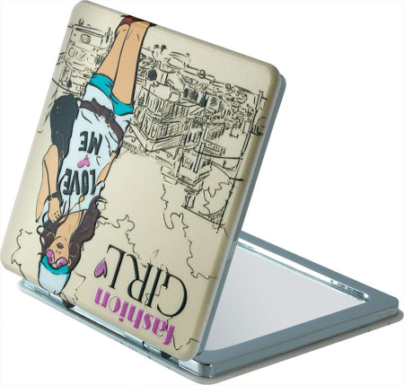 Фото Зеркало компактное Weisen NSA225, 7х7 см (Зеркала карманные)