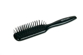 Расчёска массажная Dewal BRWT64 BLACK деревянная, пластиковые штифты