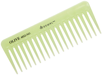 Гребень для волос Dewal CO-6022 OLIVE моделирующий редкозубый, 15,5 см
