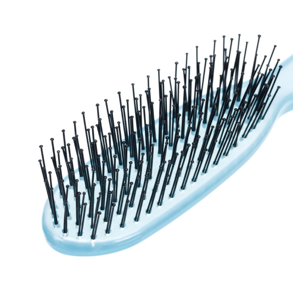 Фото Щетка для волос DEWAL ICEBERG BRI1 с нейлоновой щетиной, мини 6 ряд (Расчёски и щётки)