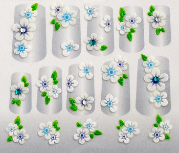 Наклейки для ногтей 3D Ellis Cosmetic EC MP 12