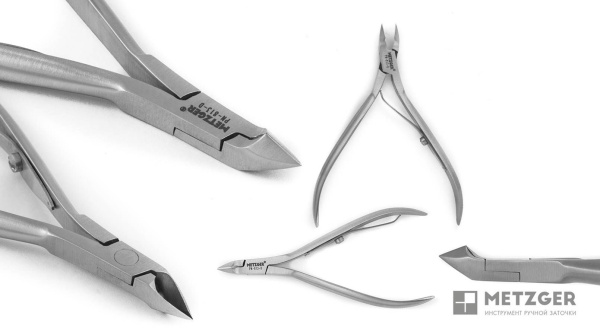 Фото Кусачки для кутикулы METZGER PN-813-D-(7 mm)-BJ-LJ (NEW), ручная заточка (Маникюрные кусачки)