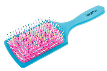 Щётка массажная harizma h10641-1615 Rainbow широкая