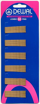 Невидимки для волос Dewal CL3011 В-2 волна на блистере 60 шт., 50 мм