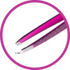 Фото Пинцет для бровей Weisen RRK-701Pink скошенный, 9,5 см (Пинцеты для бровей)