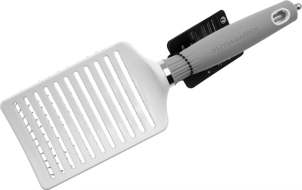 Фото Щетка для волос Olivia Garden EXPERT CARE VENT ID2039 OGBCIXLP3V Nylon Bristles White Grey L (Расчёски и щётки)