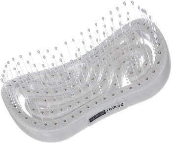 Расческа Dewal Beauty Wave DBEG4-grey, продувная, с нейлоновым штифтом, волна, серая