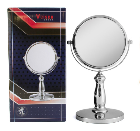 Фото Зеркало Weisen WS-C17 настольное, 7Х-увеличение, d 17 см, h 32,5 см (Зеркала настольные)