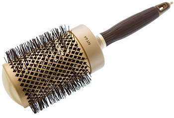 Термобрашинг Olivia Garden ID2052/OGBNT64 EXPERT BLOWOUT SHINE Wavy Bristles GoldBrown 65 мм