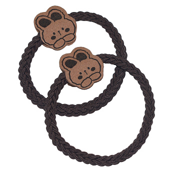 Резинки для волос Weisen WSAN-2278 Банни, мокко, 2 шт.