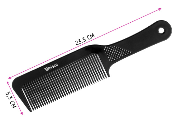 Фото Гребень для стрижки под машинку Weisen ABS-75439 Black, 24 см, черный (Гребни)