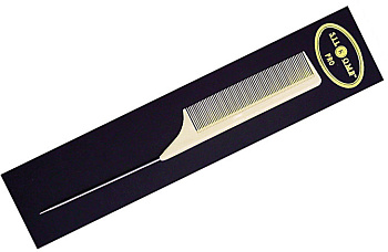 Расческа для стрижки Eurostil 01525, силикон, металлический хвостик