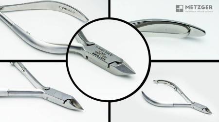 Фото Кусачки для кутикулы Metzger CN-04(2)-T(9mm)-LJ Cobalt (Single spring) (Маникюрные кусачки)