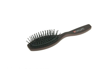 Расчёска массажная Dewal BR6401 COFFEE мини, пластиковый штифт