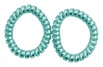 Резинки для волос Weisen Crystal WSKG-2556-10, пружинки, голубые, 2 шт.