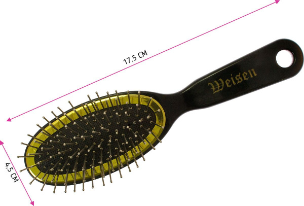 Фото Расчёска массажная Weisen BPI-866-SHR c металлическими зубцами, 18 см (Расчёски и щётки)