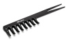 Фото Гребень Weisen ABS-29139 Black с разделителем Ласточкин хвост, 19 см, черный (Гребни)