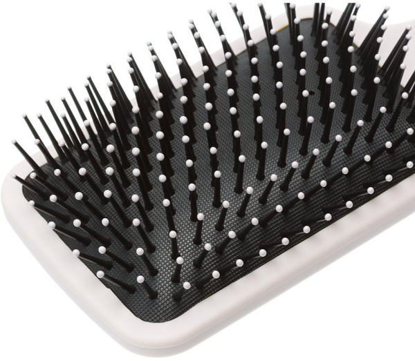 Фото Щетка массажная Прованс Dewal Beauty DBPR5 Powdery квадратная с пластиковым штифтом, 13 рядов (Расчёски и щётки)