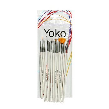 Набор кистей для дизайна ногтей Yoko Y KD 012