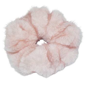 Резинка для волос Weisen WSCR-121 Пыльная роза, меховая, 1 шт.