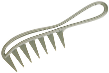 Гребень моделирующий Dewal CO-6841OLIVE, с ручкой, 18 см