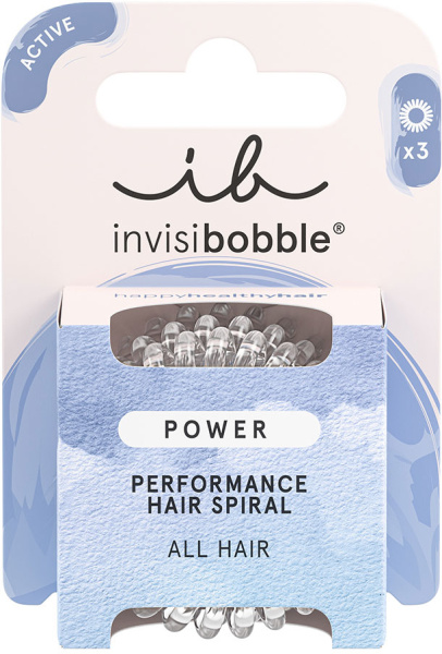 Фото Резинка-браслет для волос invisibobble POWER Crystal Clear (в картоне) 3053CRD  (Резинки)