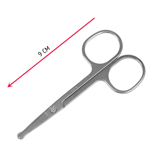 Фото Ножницы безопасные Weisen WSK-725 прямые, блестящие, 9 см (Ножницы безопасные)