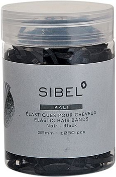 Резинки силиконовые Sibel Kali чёрные 35 мм 4432958, 250 шт.