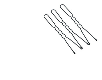 Шпильки для волос Dewal SLT60V-1/200 волна 60 мм в коробке черные, 200 г