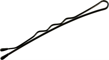 Невидимки для волос Dewal Beauty N-12 BLACK волна, 50 мм