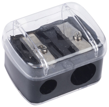 Точилка для косметических карандашей Dewal Beauty PS-08 черная 3,5x3x1,5 см. 