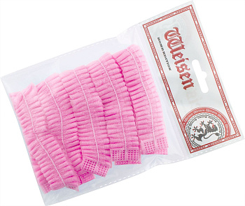 Шапочка Шарлотта MDC-199197 одноразовая, розовая, 5 шт.