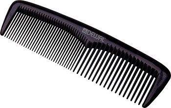 Гребень для волос Dewal CO-6031 black мужской карманный, 13 см