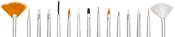 Фото Набор кистей для дизайна ногтей Weisen  WS-1012, розовый, 15 шт (Кисти для дизайна ногтей и маникюра)