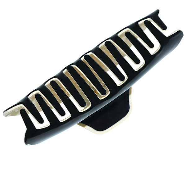 Фото Заколка-краб для волос Weisen WSRJ-885 Черный, средний, 11,5 см, 1 шт. (Заколки)