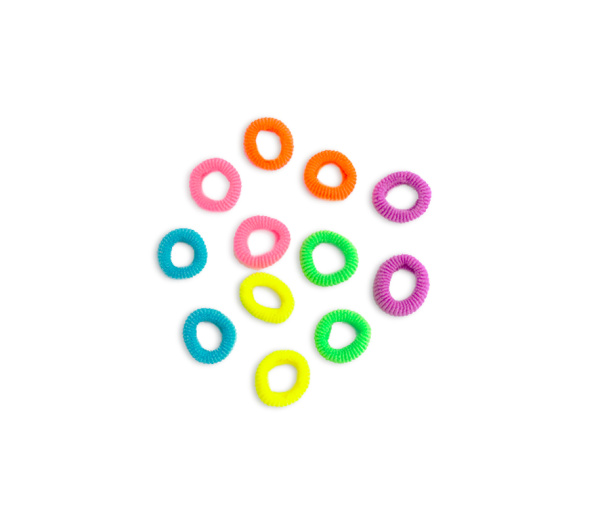 Фото Резинки для волос Weisen WS-2101 NEON супер мини, мультицвет, 12 шт. (Резинки)