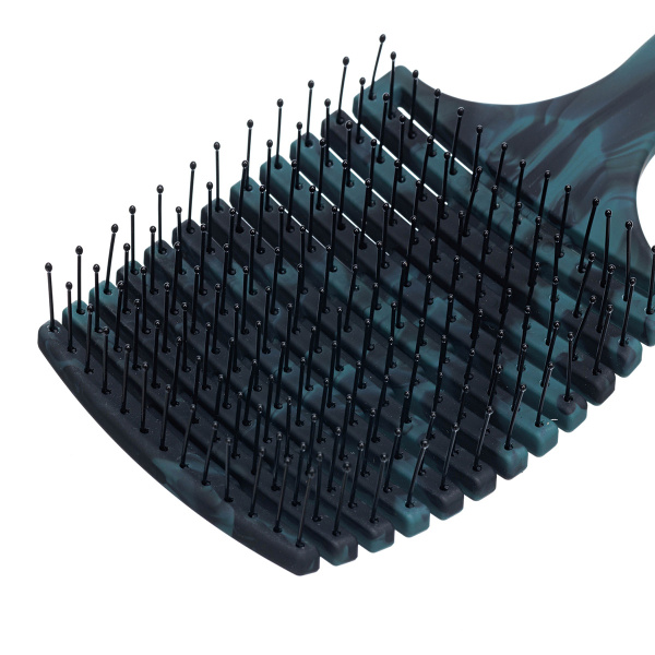 Фото Щетка продувная DEWAL SATIN BRS08, нейлон, прямоугольная, 14 рядов (Расчёски и щётки)