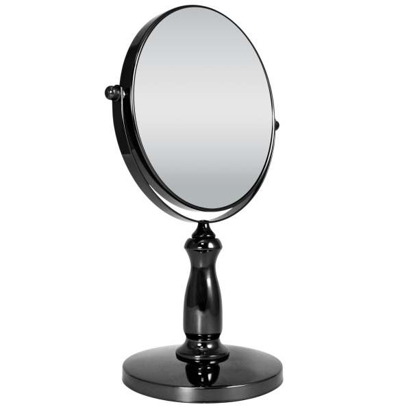 Фото Зеркало настольное Weisen WS-C30-7-BN, черный никель, 7Х-увеличение, d 17 см, h 30,5 см (Зеркала настольные)