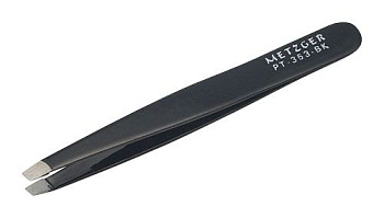 Пинцет Metzger PT-353-BK, скошенный
