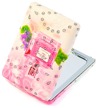 Зеркало компактное Weisen WSPK-136-6 Perfume, прямоугольное, 8,5х6 см