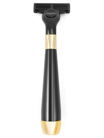 Фото Бритвенный станок Weisen MSS-01 BLK/G Black&Gold, черный с золотым (Бритвенные наборы с помазком)