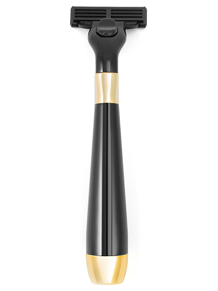 Фото Бритвенный станок Weisen MSS-01 BLK/G Black&Gold, черный с золотым (Бритвенные наборы с помазком)