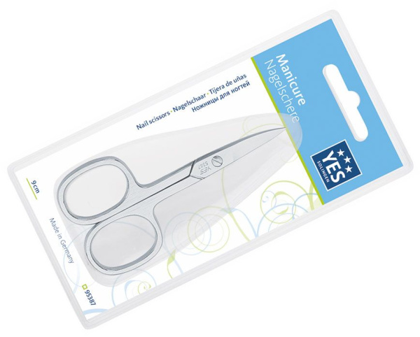 Фото Ножницы для ногтей YES 95387, прямые, 9 см (Ножницы маникюрные)