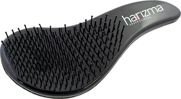Фото Щётка для волос harizma h10646-10 D'tangler большая с ручкой, Звездный черный (Расчёски и щётки)