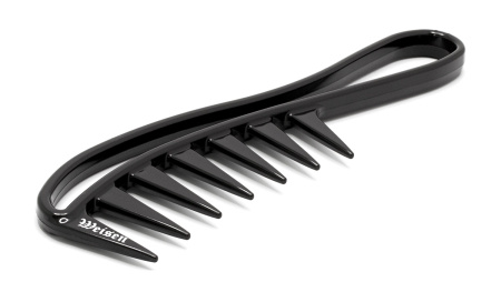 Фото Гребень моделирующий Weisen ABS-75539 Black, с ручкой, 19 см, черный (Гребни)