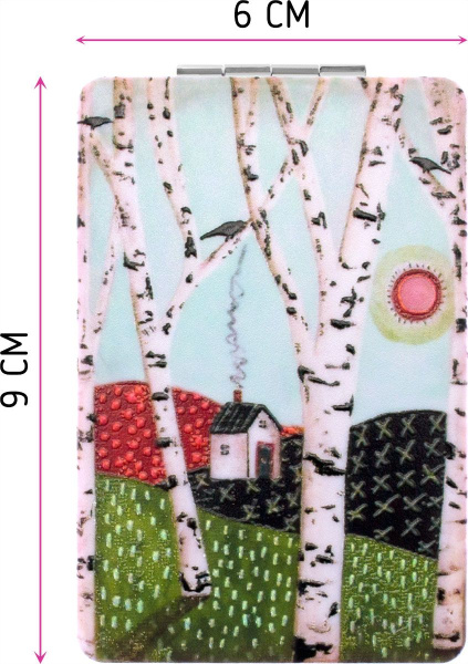 Фото Зеркало компактное Weisen NTB513, 9х6 см (Зеркала карманные)