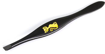 Пинцет Weisen NGHM-009A Black скошенный, 9,5 см