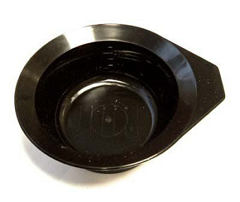 Чаша для краски Dewal T-1201Ч с ручкой с резинкой на дне, 260 мл