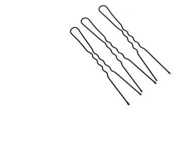 Шпильки для волос Dewal SLT70V-1/200 волна 70 мм в коробке черные, 200 г