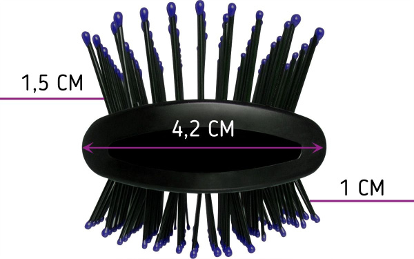 Фото Расческа туннельная Weisen WS-2016 двухсторонняя, синяя (Расчёски и щётки)